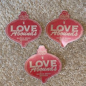 Dutch bros christmas sticker